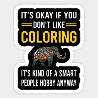 Smart People Hobby Coloring Sticker